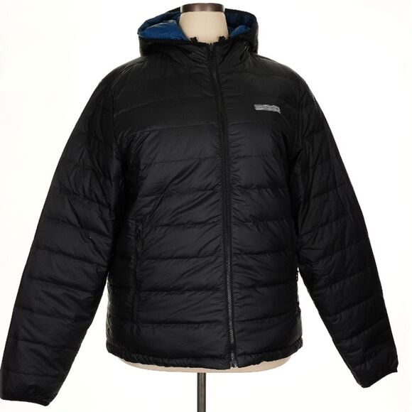 Outerknown Navy Blue Lightweight Men’s Down Filled reversible Puffer Jacket XXL - Picture 2 of 10